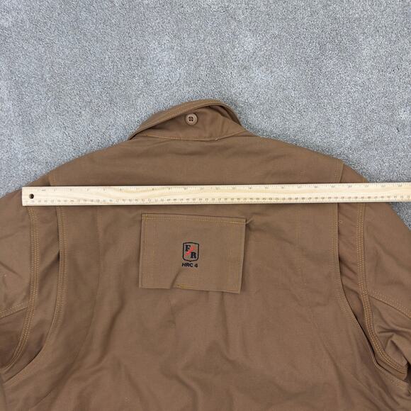 Riverside Protect‎ Apparel Flame Resistant heavy duty brown work jacket Men L - Picture 16 of 16